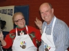 Greg McClintock, Board President 2009 & 2010 and JoEllen Kitchen, Secretary - Serving Thanksgiving Dinner
