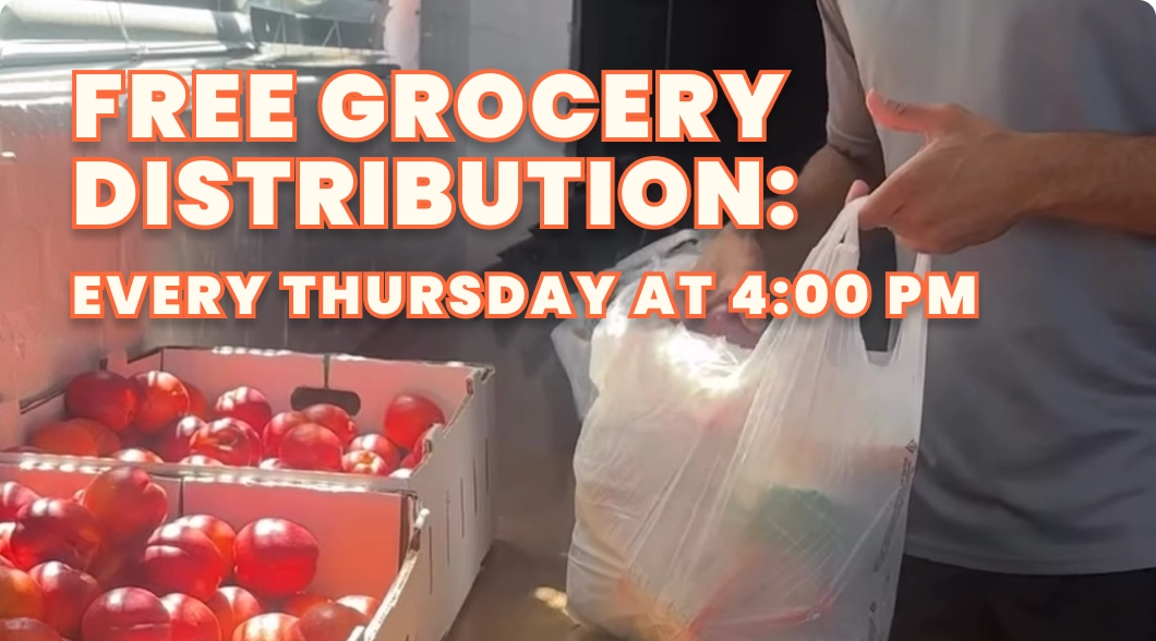 Free Grocery Distribution every Thursday at 4:00 PM